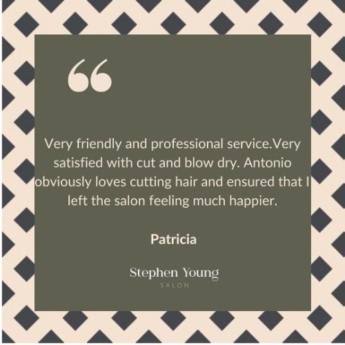 Stephen Young Review Antonio Stephen Young Salon in West Wimbledon, Client Review